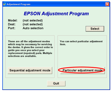 EPSON TX100 TX101 TX105 TX110 TX115 adjustment program