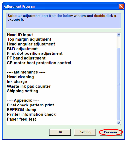 EPSON TX100 TX101 TX105 TX110 TX115 adjustment program